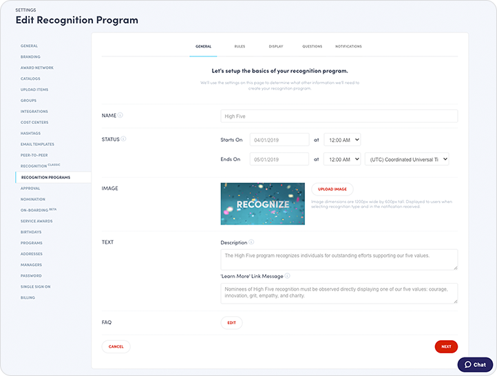 Recognition Program General Settings.png